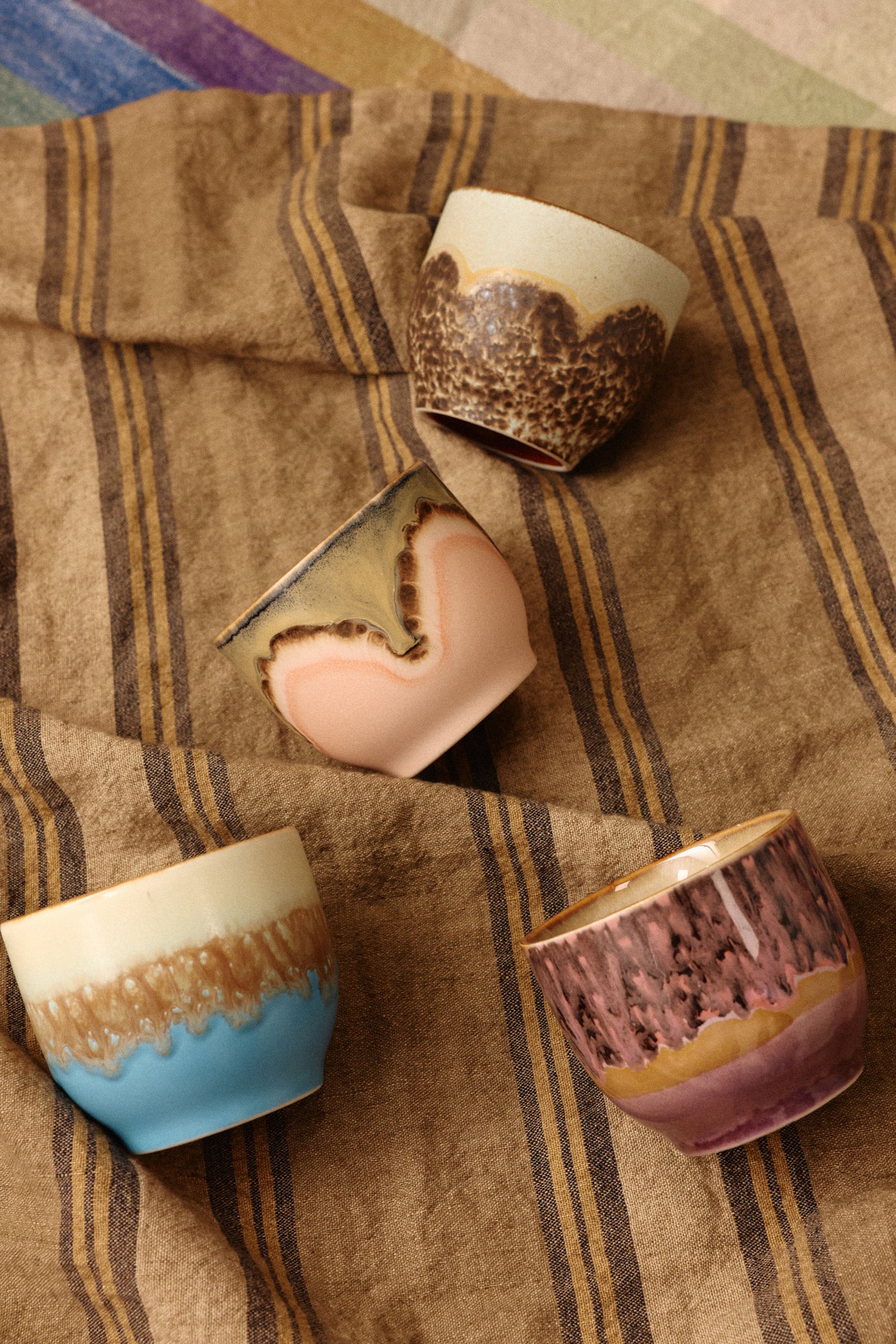 70s ceramics: café cup blossom