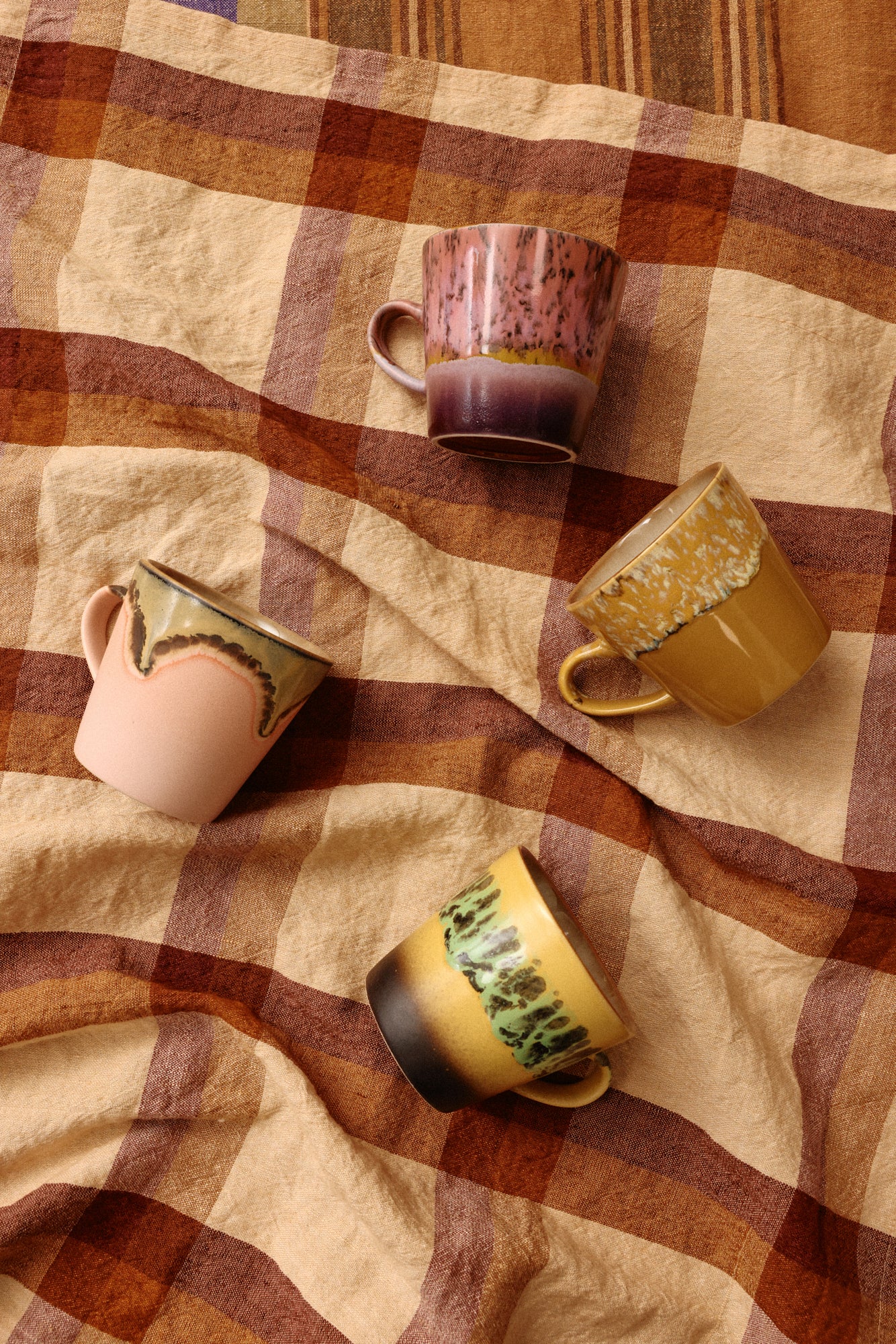 70s ceramics: americano mug blossom