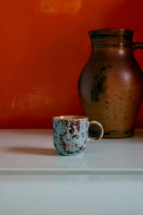 70s ceramics: café mug patina
