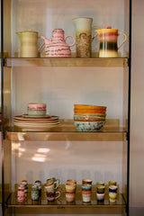 70s ceramics: espresso mugs brutalism, set of 4