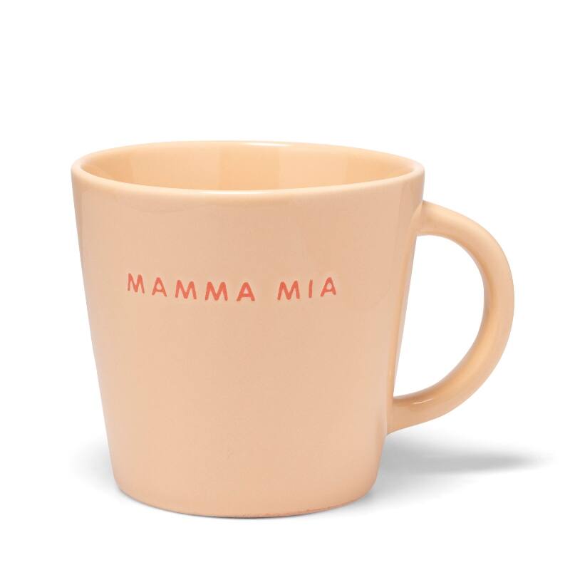 Ceramic cappuccino cup MAMMA MIA camel 250ml