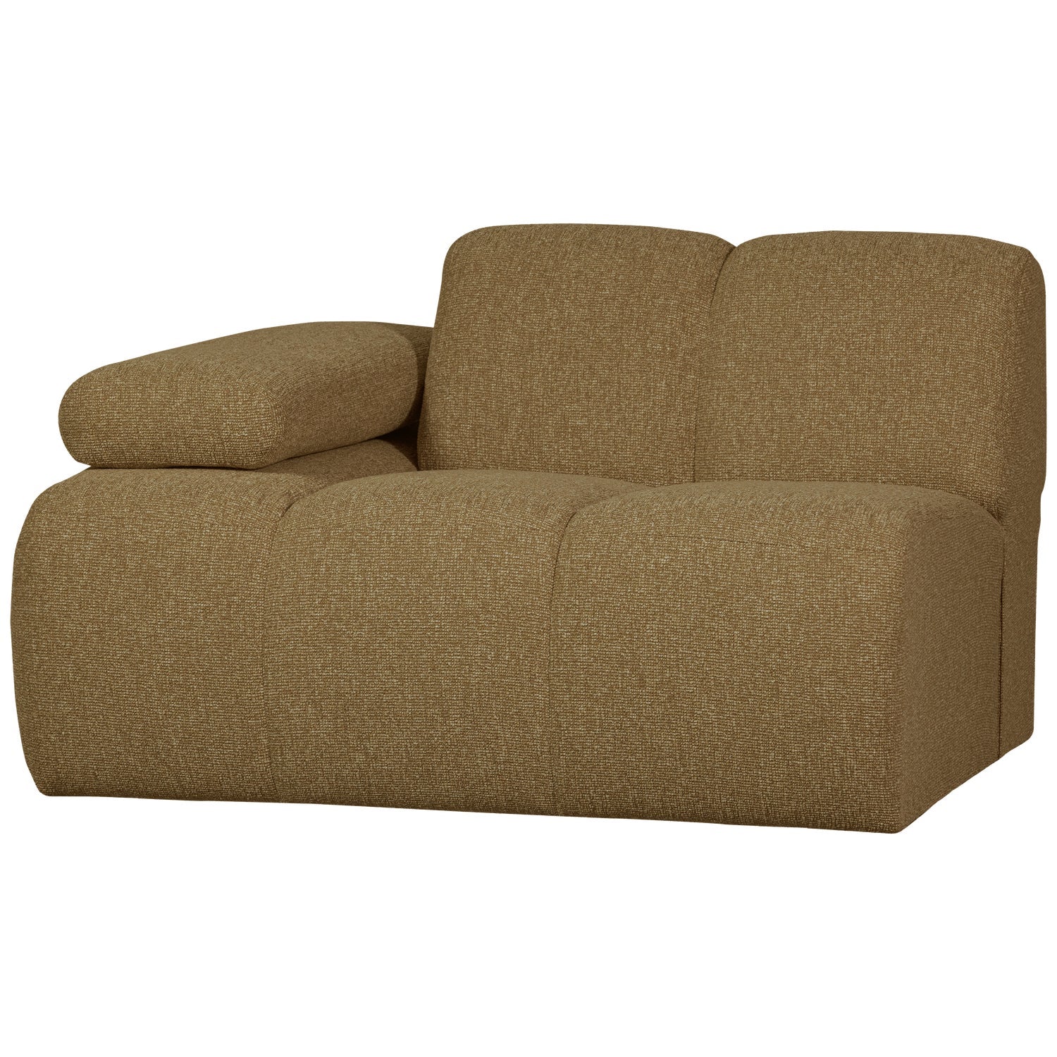 MOJO 1-ZITS ELEMENT ARM LINKS BOUCLÉ GEEL/BRUIN MELANGE