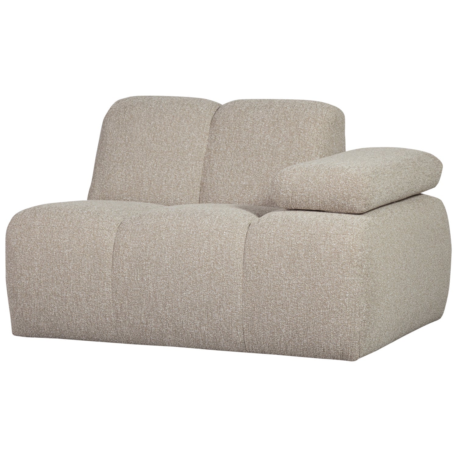 MOJO 1-ZITS ELEMENT ARM RECHTS BOUCLÉ BEIGE MELANGE
