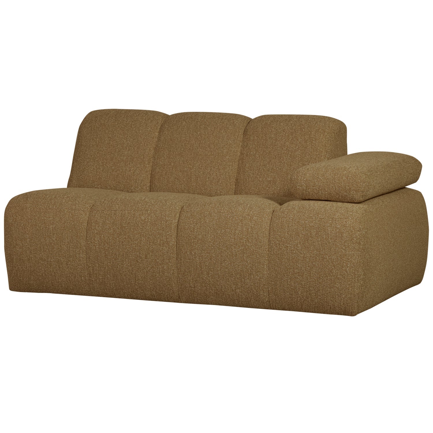 MOJO 1,5-ZITS ELEMENT ARM RECHTS BOUCLÉ GEEL/BRUIN MELANGE