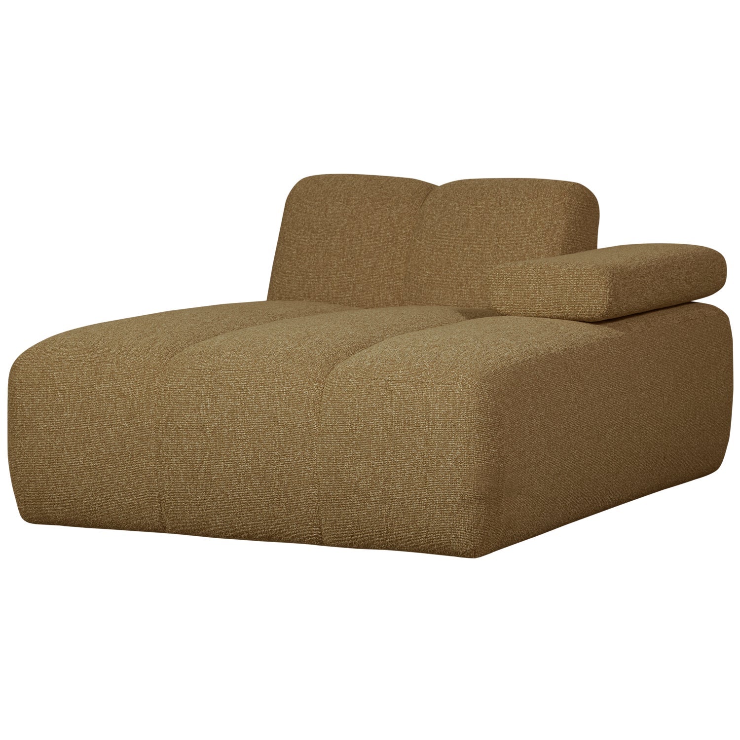 MOJO CHAISE LONGUE ELEMENT RECHTS BOUCLÉ GEEL/BRUIN MELANGE