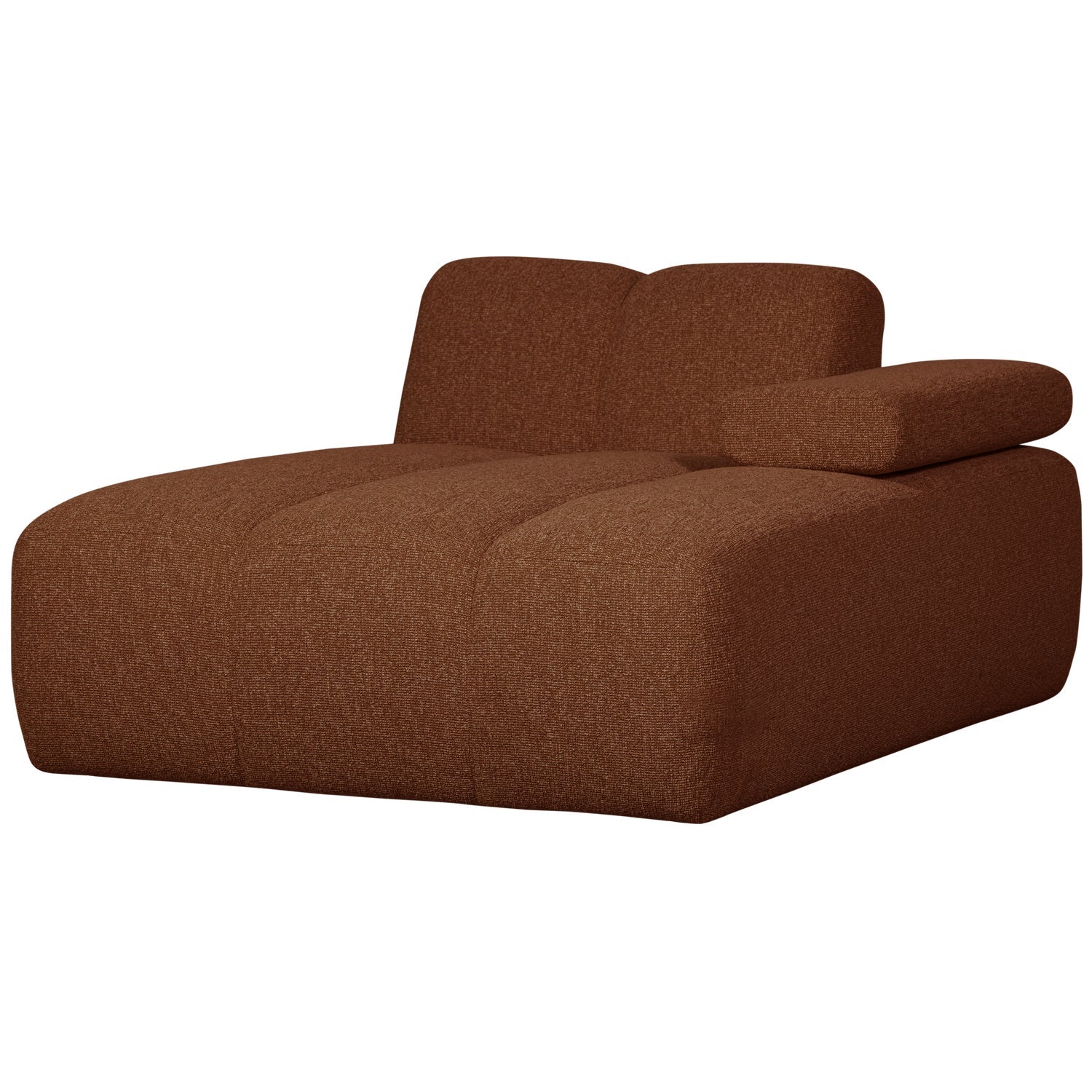 MOJO CHAISE LONGUE ELEMENT RECHTS BOUCLÉ ROESTBRUIN MELANGE