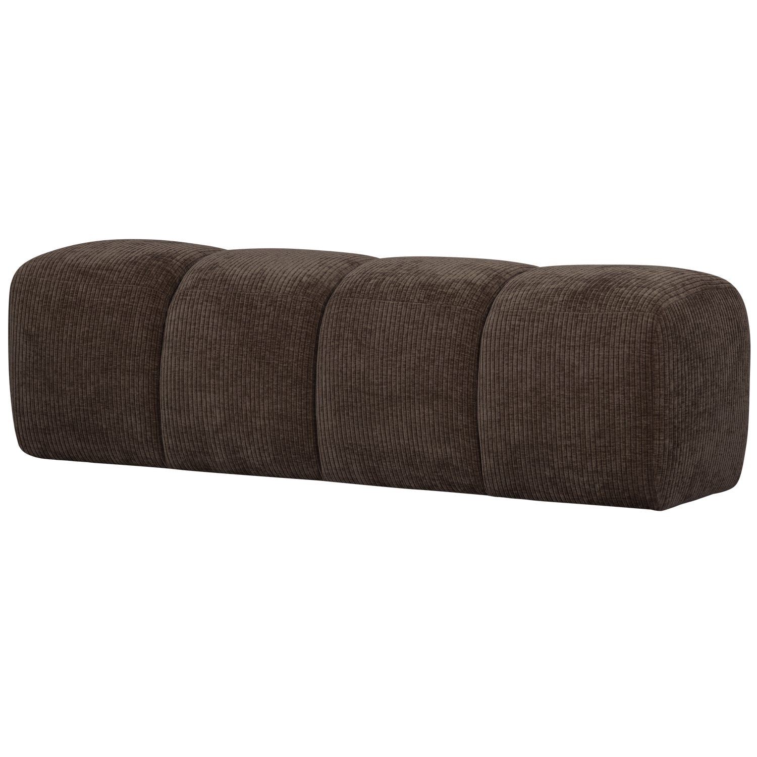 MOJO EETBANKJE 164 CM RIBSTOF BRUIN