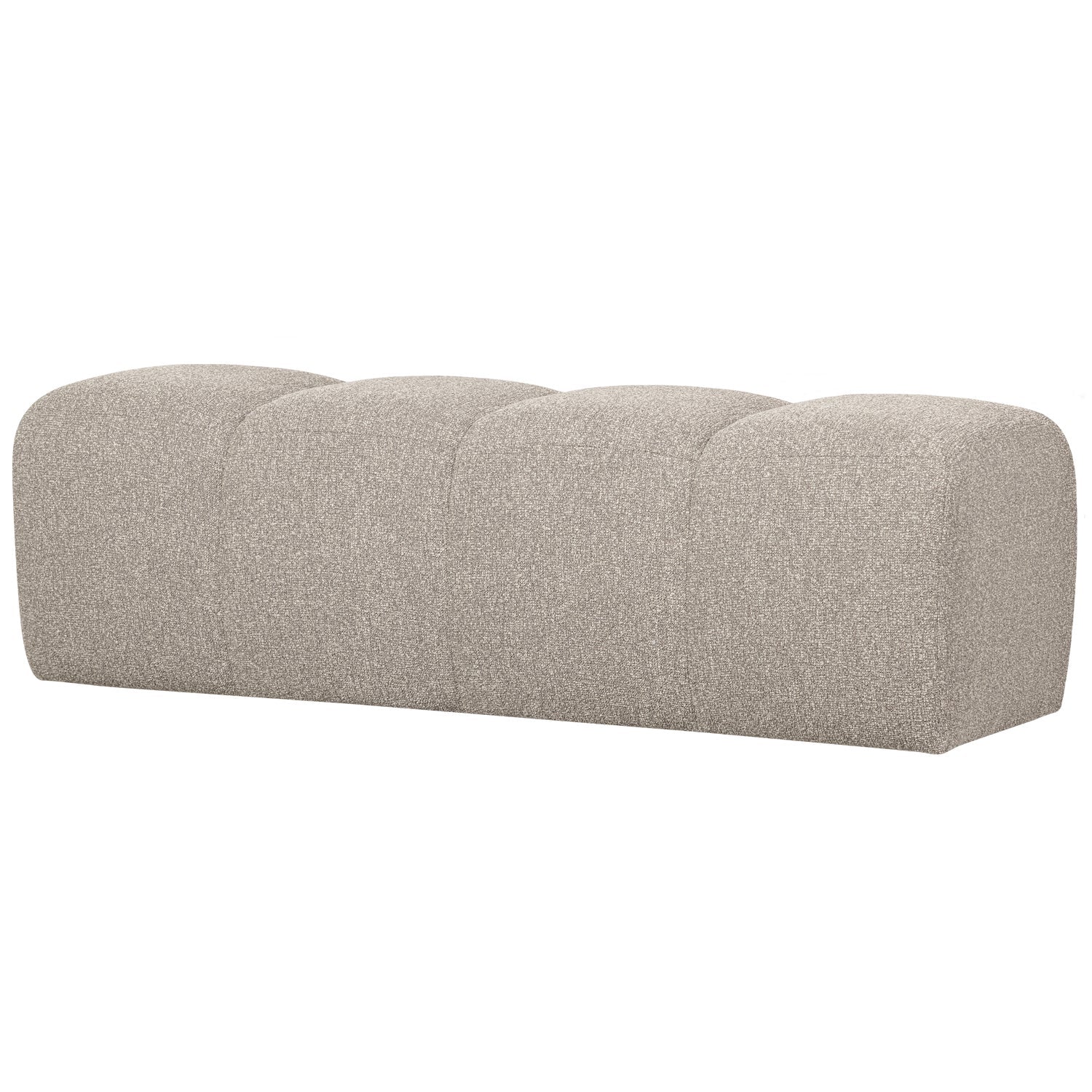 MOJO EETBANKJE 164 CM BOUCLÉ BEIGE MELANGE