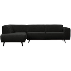STATEMENT HOEKBANK LINKS PLATTE BREDE RIB GRAPHITE