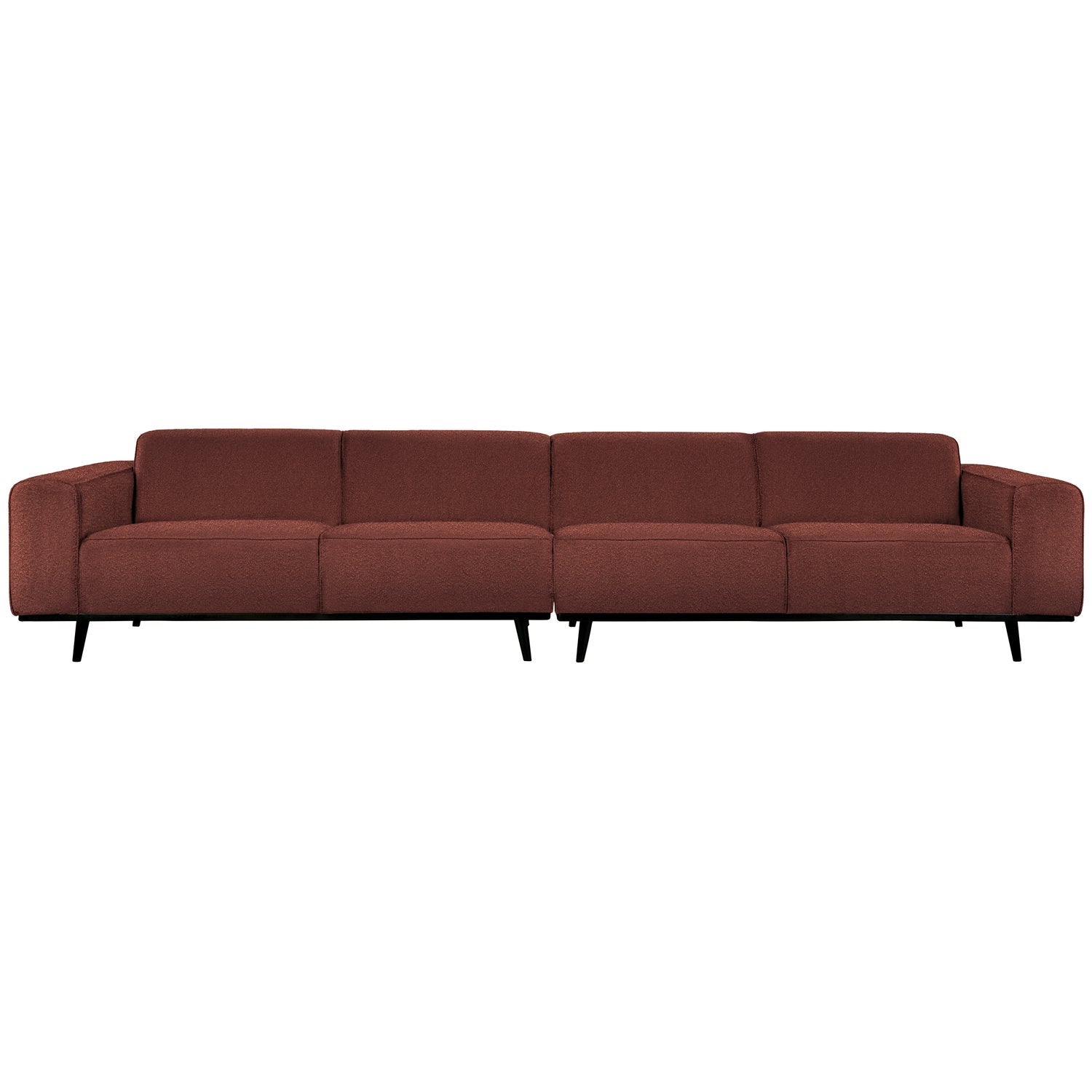 STATEMENT XL 4-ZITS BANK 372 CM BOUCLE CHESTNUT