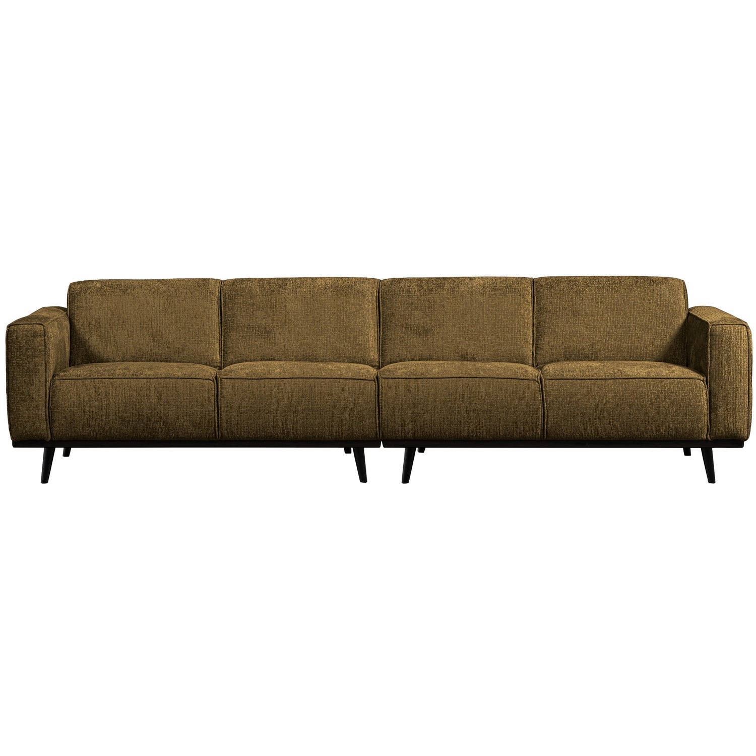 STATEMENT 4-ZITS BANK 280 CM STRUCTURE VELVET BRASS