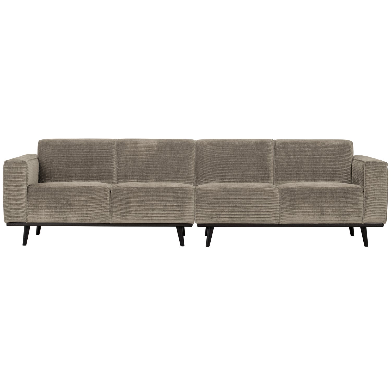STATEMENT 4-ZITS BANK 280 CM PLATTE BREDE RIB CLAY