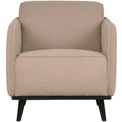 STATEMENT FAUTEUIL MET ARM BOUCLE BEIGE