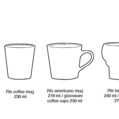 70s ceramics: coffee mug excelsa