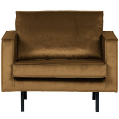 RODEO-FAUTEUIL-VELVET-HONINGGEEL