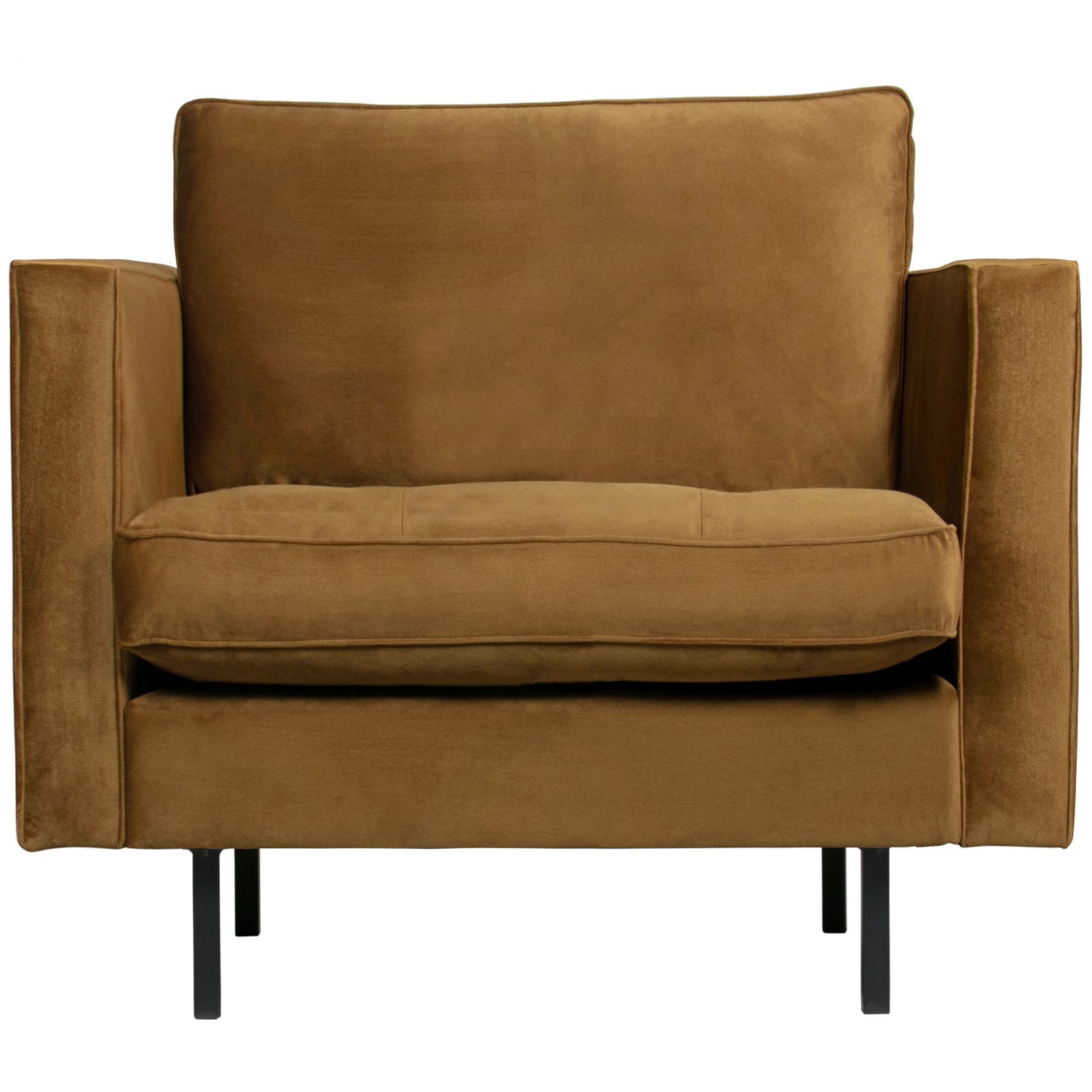 RODEO-CLASSIC-FAUTEUIL-VELVET-HONINGGEEL