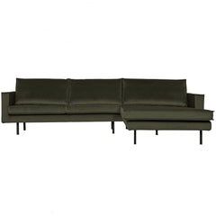 RODEO-CHAISE-LONGUE-RECHTS-VELVET-DARK-GREEN-HUNTER