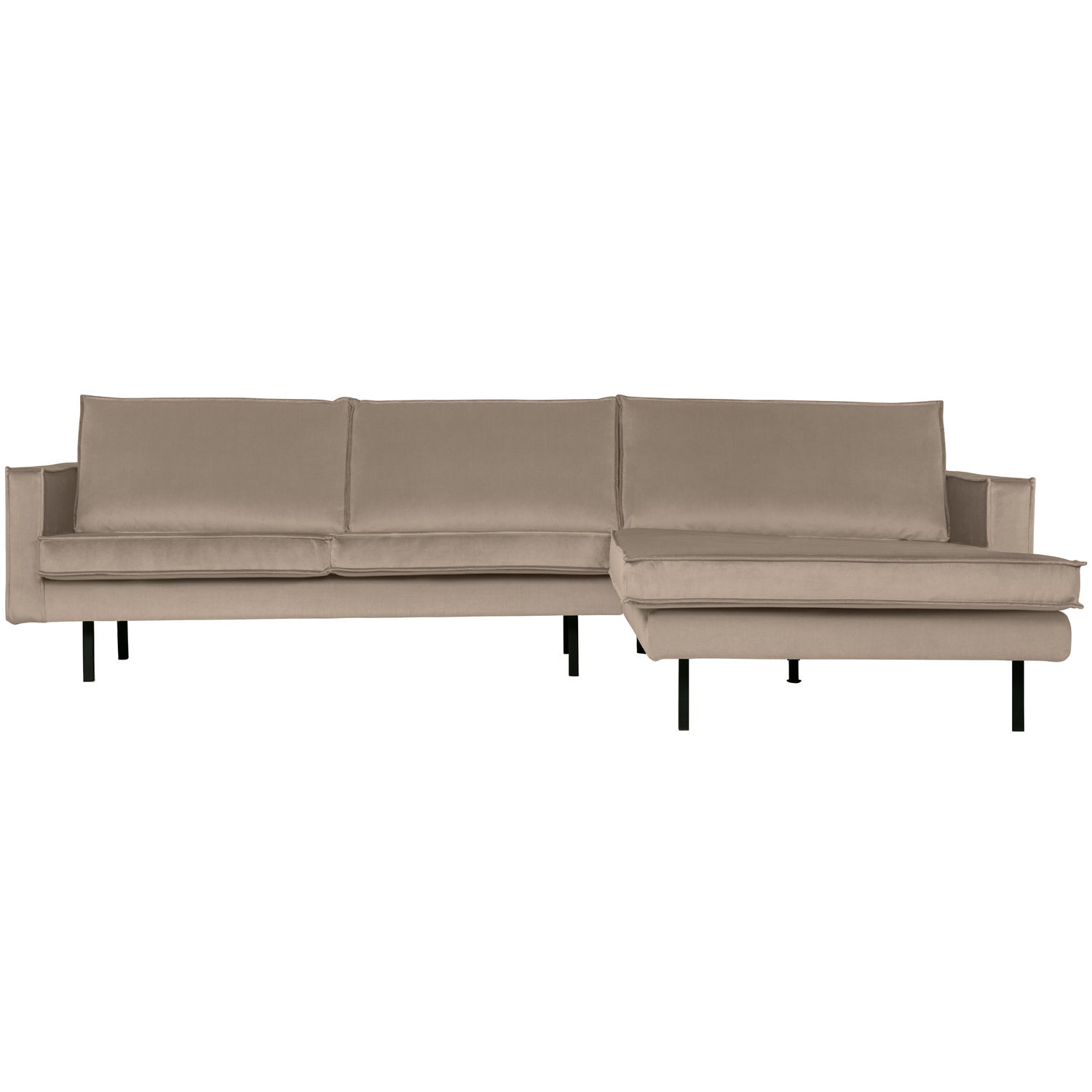RODEO-CHAISE-LONGUE-RECHTS-VELVET-KHAKI