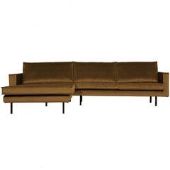 RODEO-CHAISE-LONGUE-LINKS-VELVET-HONINGGEEL