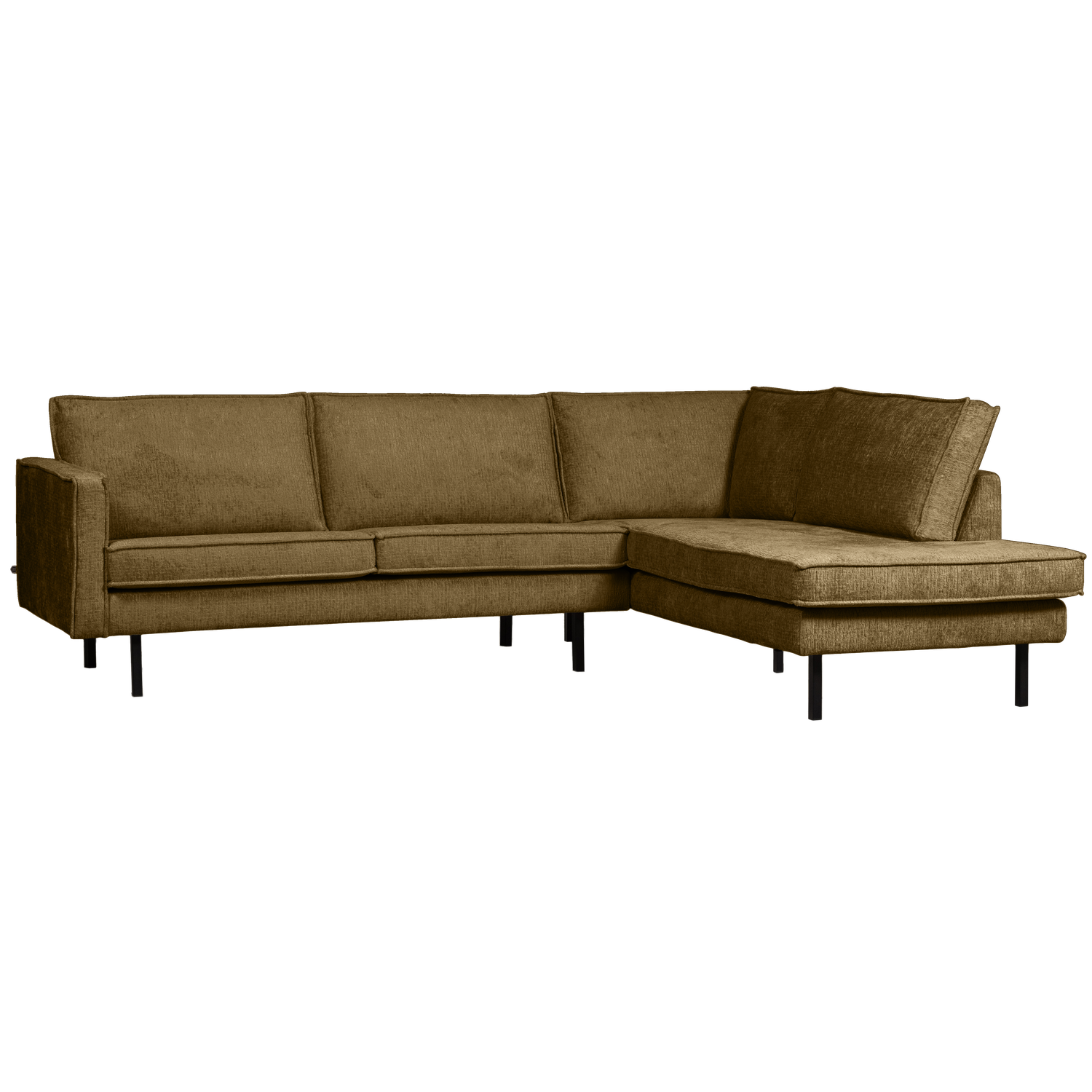 RODEO-HOEKBANK-RECHTS-STRUCTURE-VELVET-BRASS