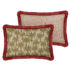 Dubbelzijdig Kussen Laura Olijf & Spice x Maya Roze & Ecru 50x30cm