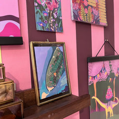 Texel blauw - A6 postkaart