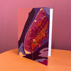 Texel roze - A6 postkaart