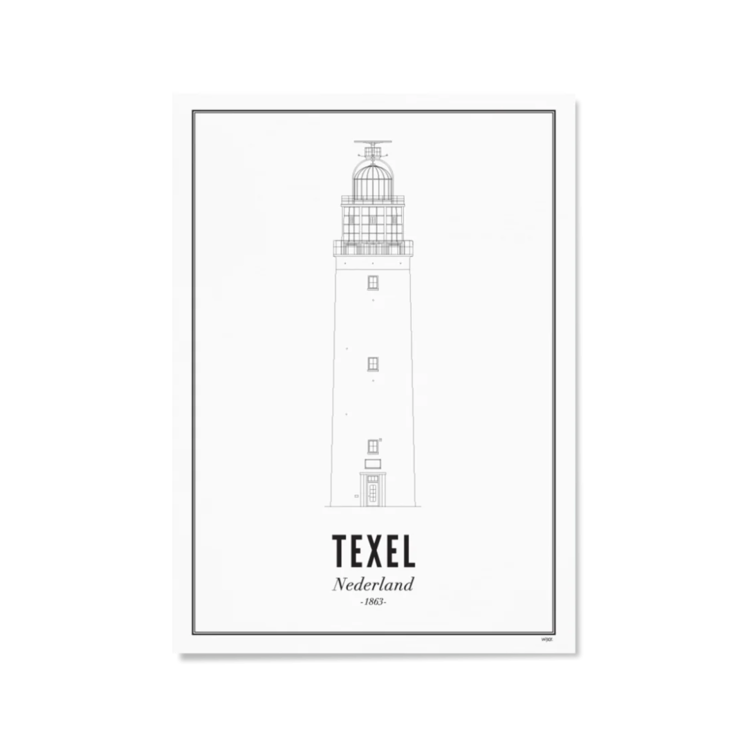 Wijck - Texel Vuurtoren Poster