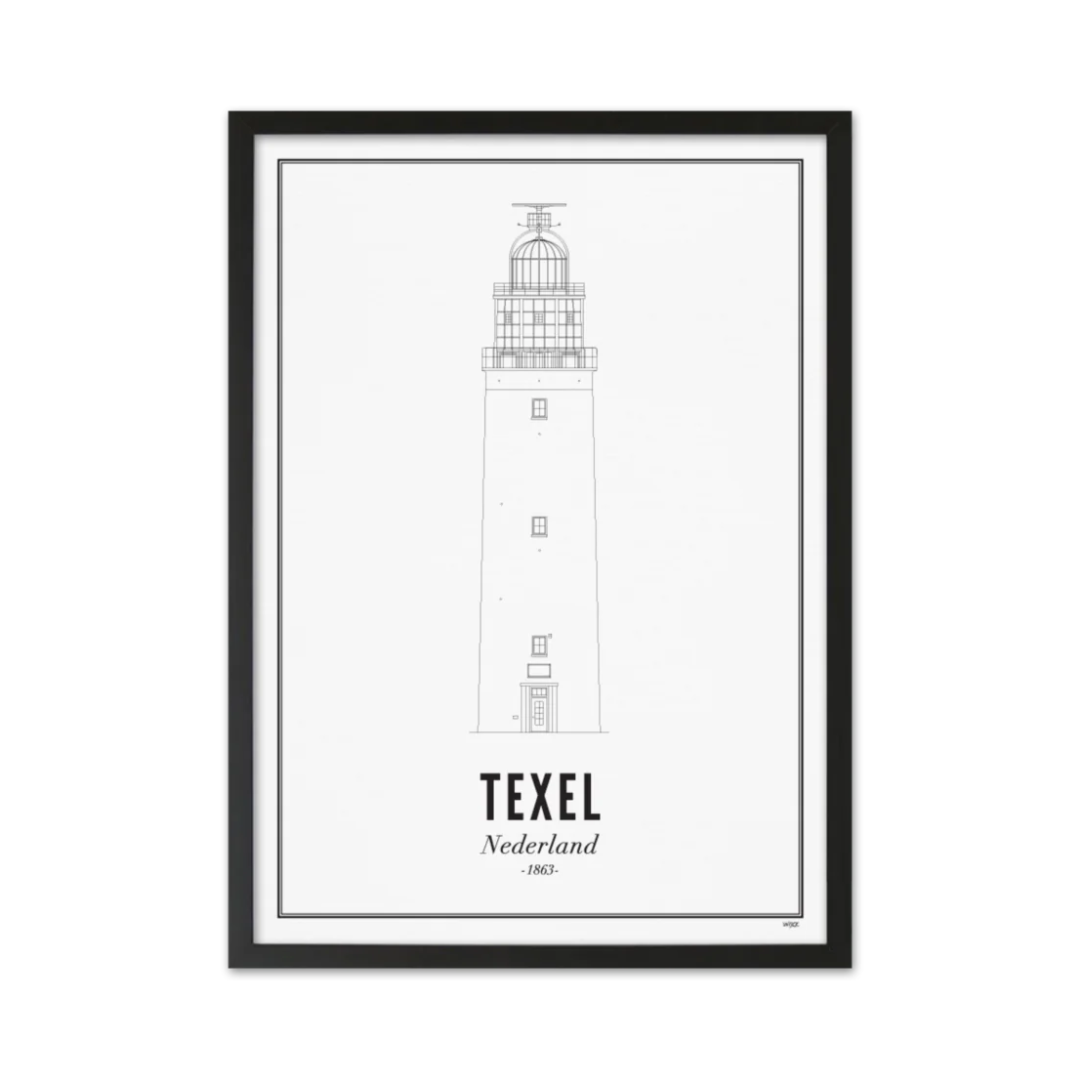 Wijck - Texel Vuurtoren Poster