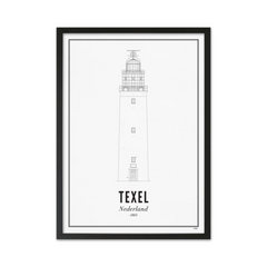 Wijck - Texel Vuurtoren Poster
