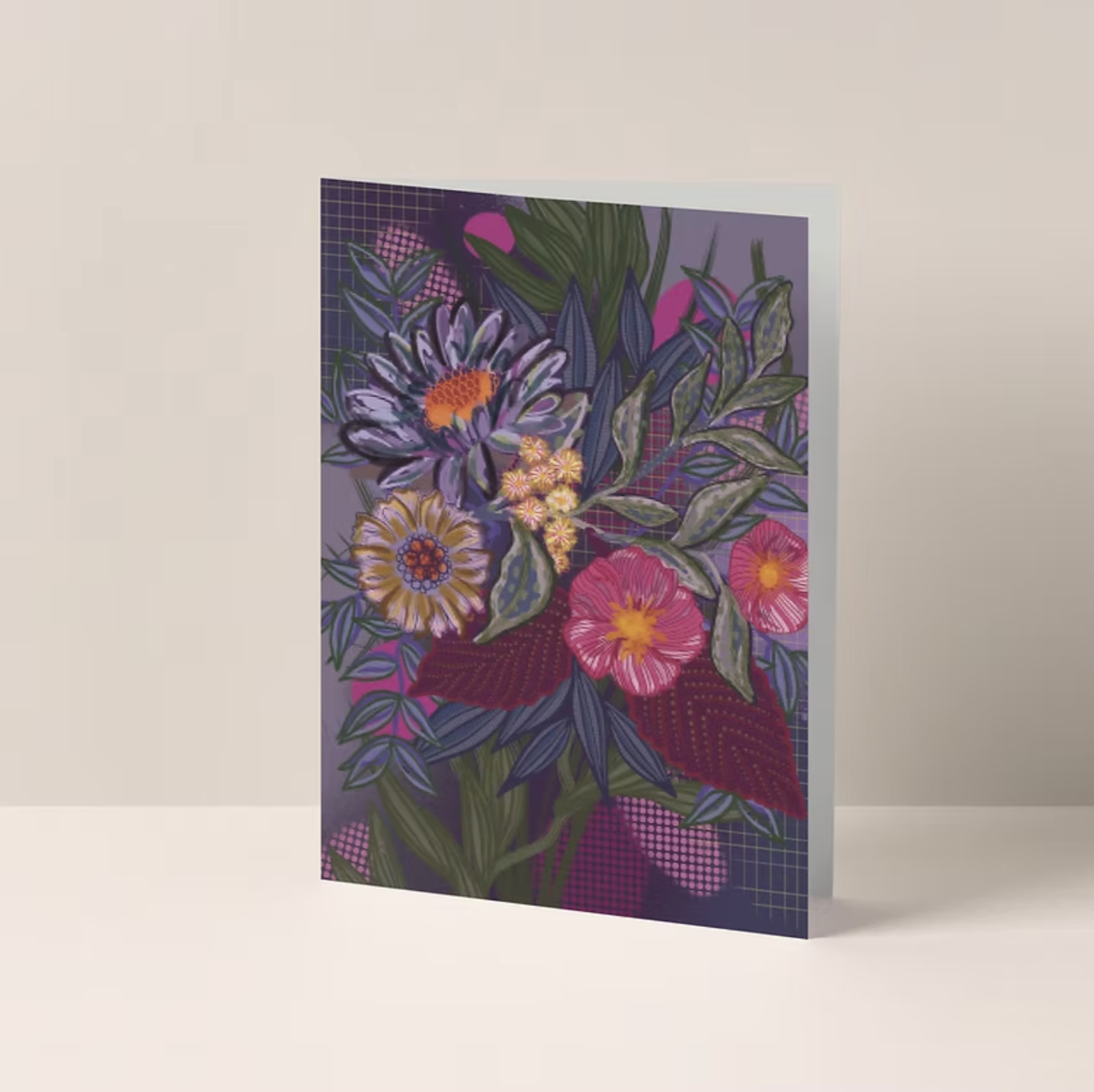 Museum Flower Pink - A6 postkaart