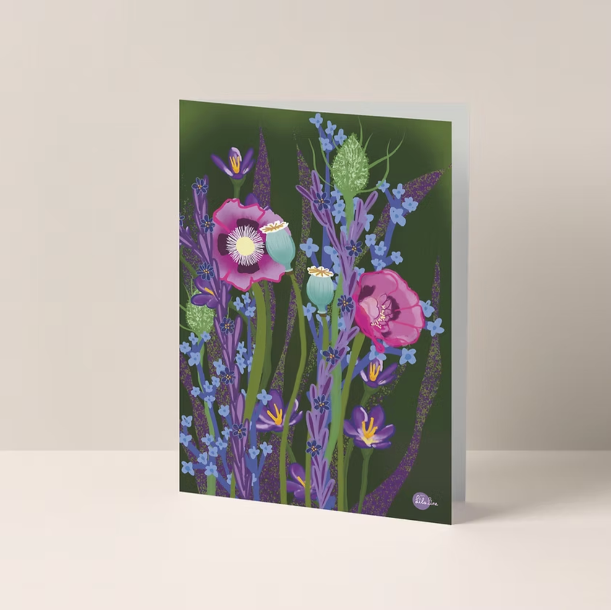 Klaproos - A6 postkaart