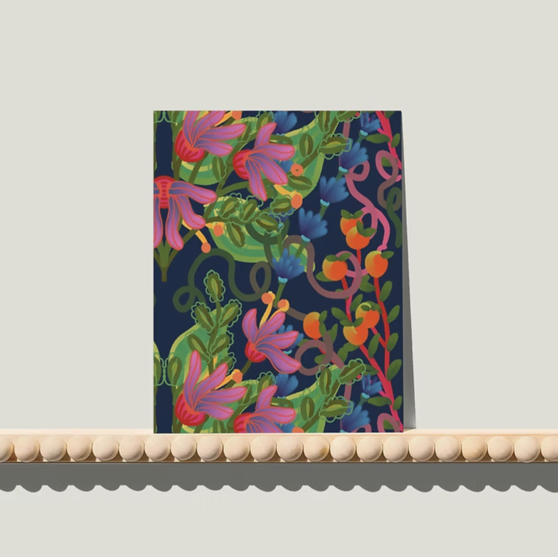 Cocktail party Flowers - A6 postkaart