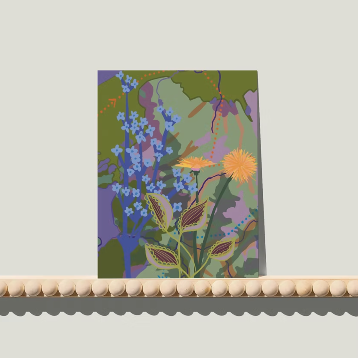 Paardenbloem Groen - A6 postkaart