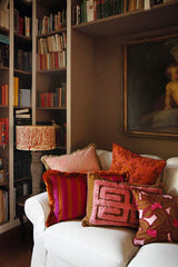 Kussen Jackie - Roest & Fuchsia (60x40cm)