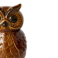 Ceramic owl jar roasted -  HKliving
