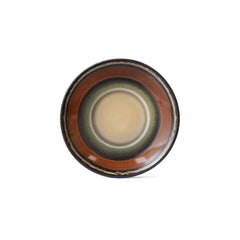 70s ceramics: saucer dark roast
