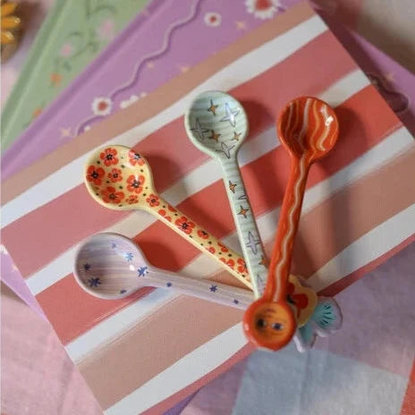 Lepel met Vogel - Lila