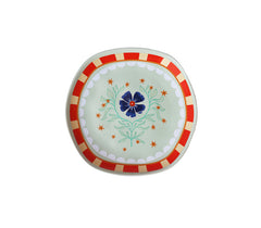 Serveerbord met Bloemen - Groen