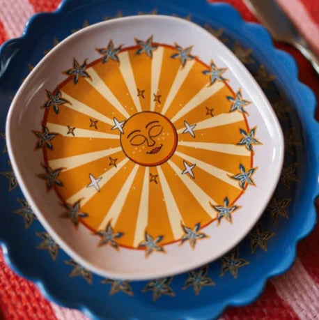 Serveerbord zon met Sterren - Lila