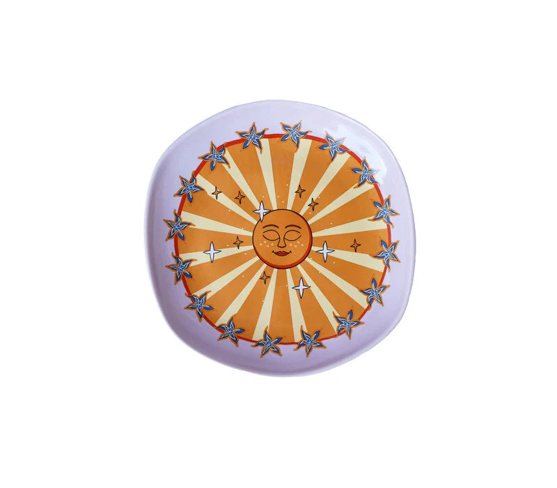 Serveerbord zon met Sterren - Lila