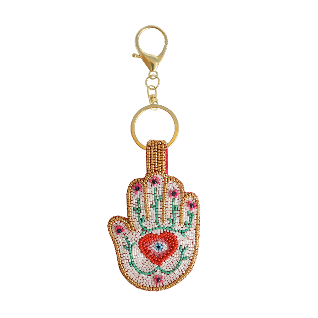 Sleutelhanger met Kraaltjes - Hand