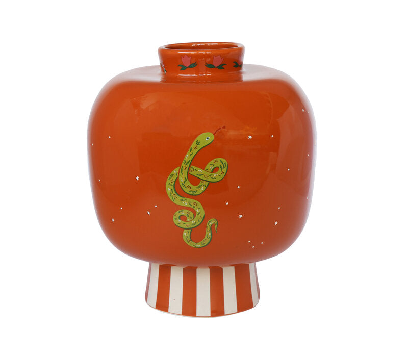 Vaas met Strepen en Symbolen