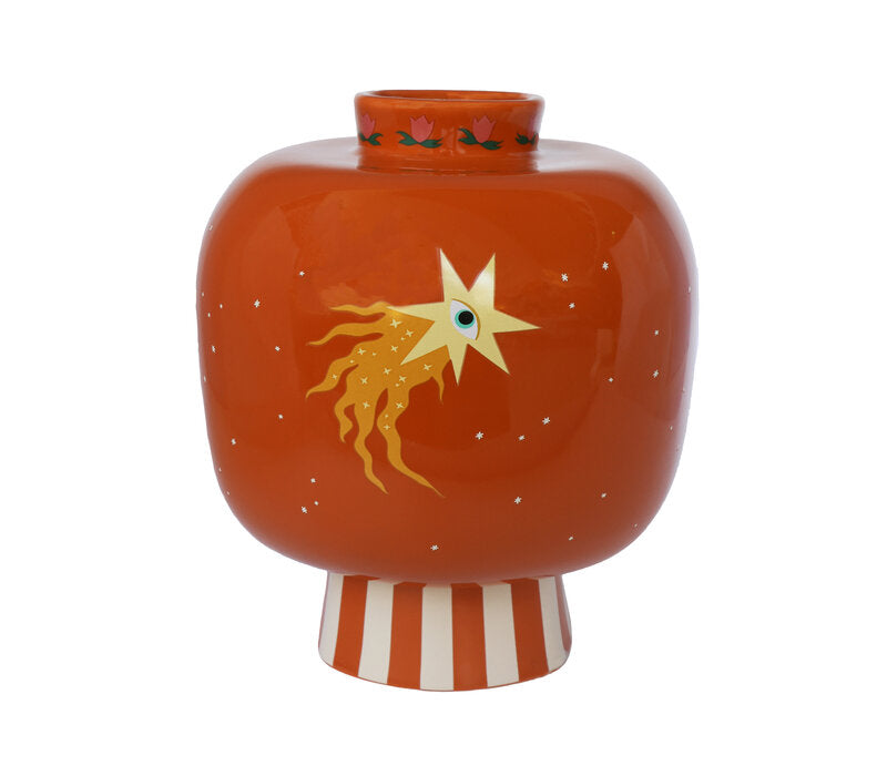 Vaas met Strepen en Symbolen