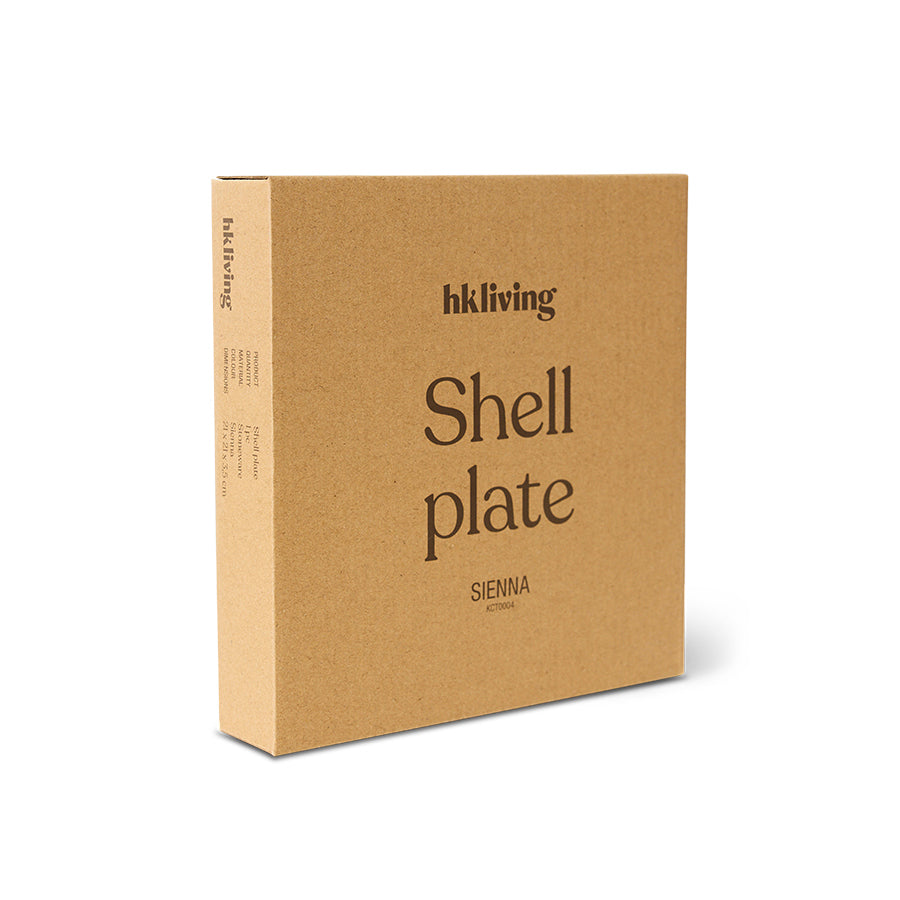 Shell plate sienna