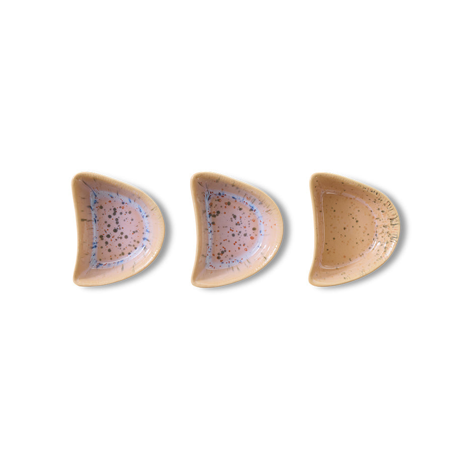 Shell tapas bowl speckled
