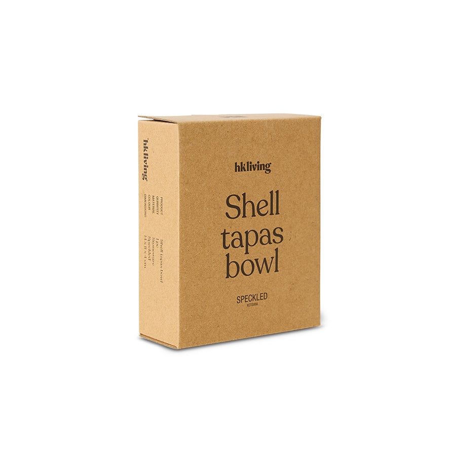 Shell tapas bowl speckled