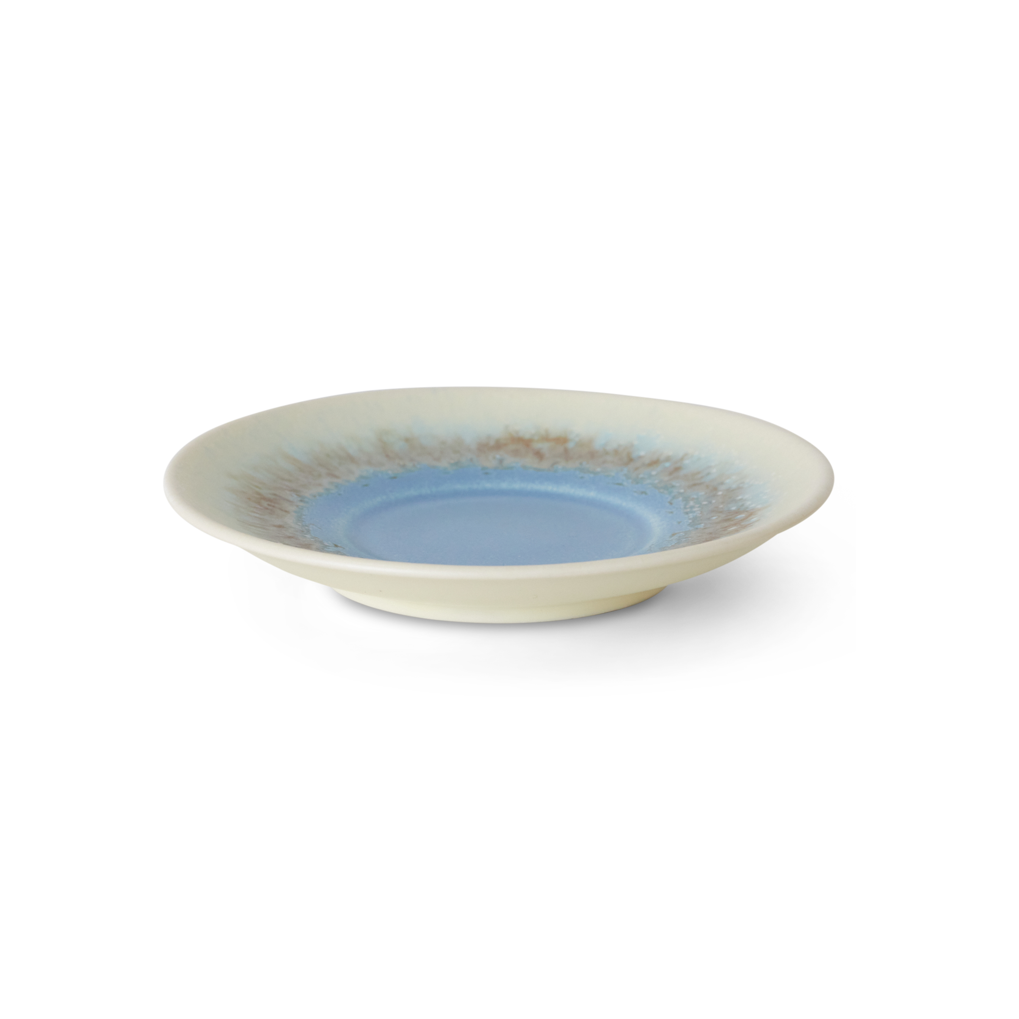 70s ceramics: saucer azure