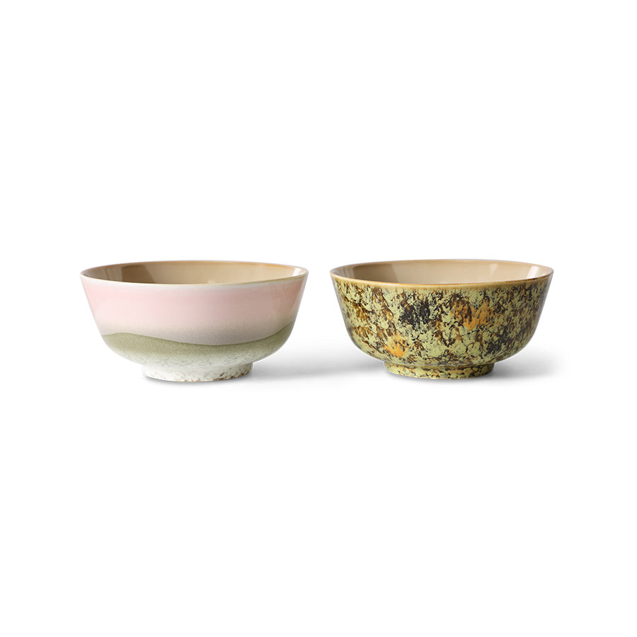 70s ceramics: ramen bowl ascend, set of 2