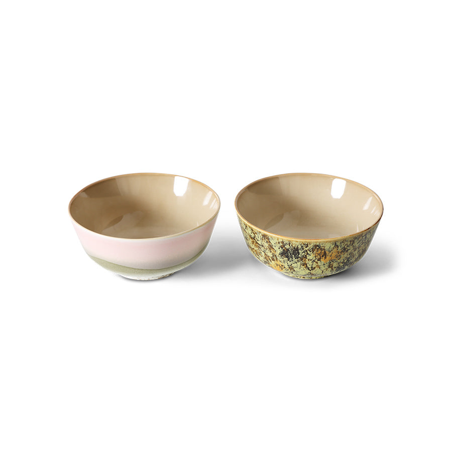 70s ceramics: ramen bowl ascend, set of 2